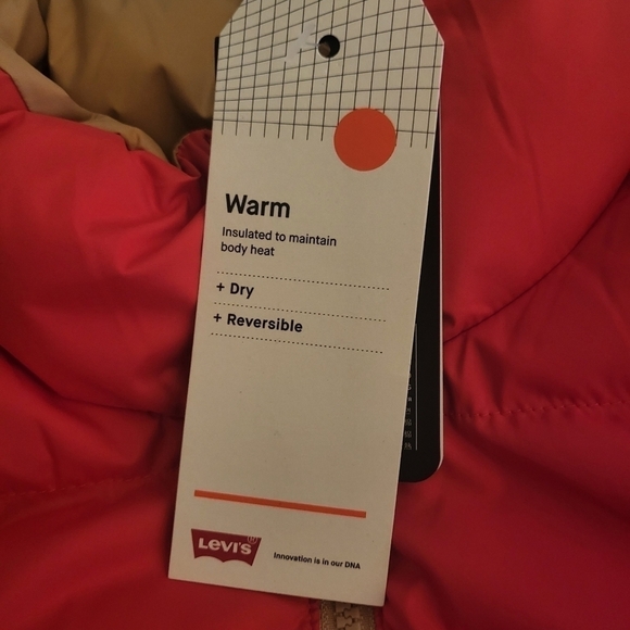 NWT Womens xl Levi's Reversible vest - Picture 3 of 7